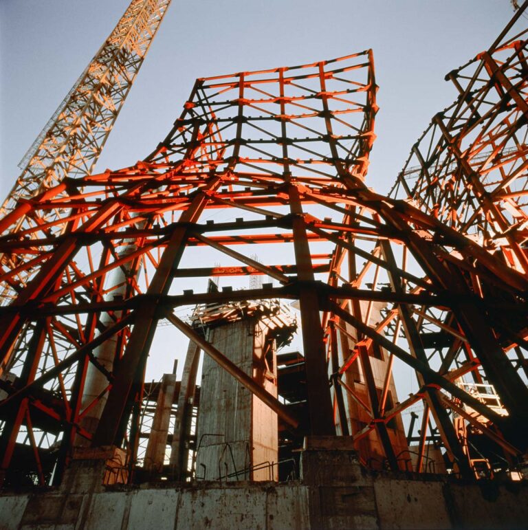 Fotos construcción Museo Guggenheim Bilbao. © Aitor Ortiz para el Museo Guggenheim Bilbao